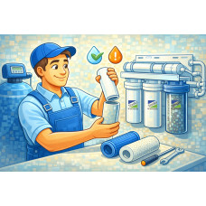 Замена картриджей фильтра для воды